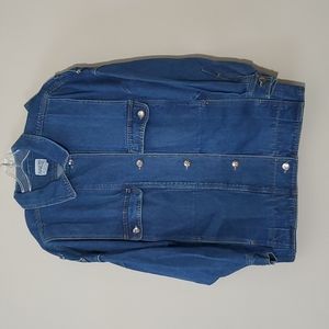 Vintage Mallory & Crew Medium Denim Jean Dolman Sleeve Jacket
